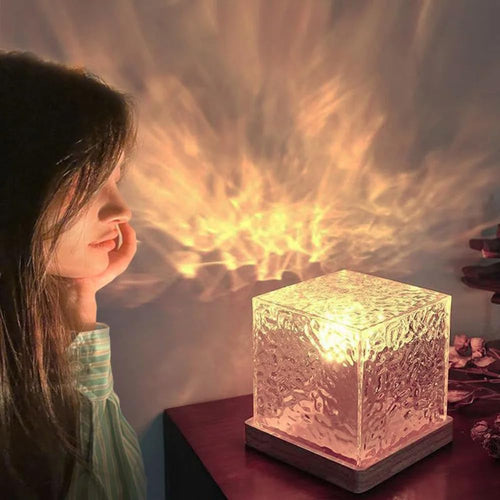 Northern Lights Projector - Rotating Ocean Wave Projector,16 Colors Changing Water Wave Lamp with Remote for Bedroom, Kids Room, Party, Bars, Game Rooms (Large Ocean)